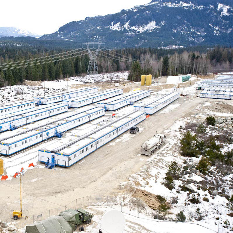 military workforce accommodations in Whistler, British Columbia, Canada