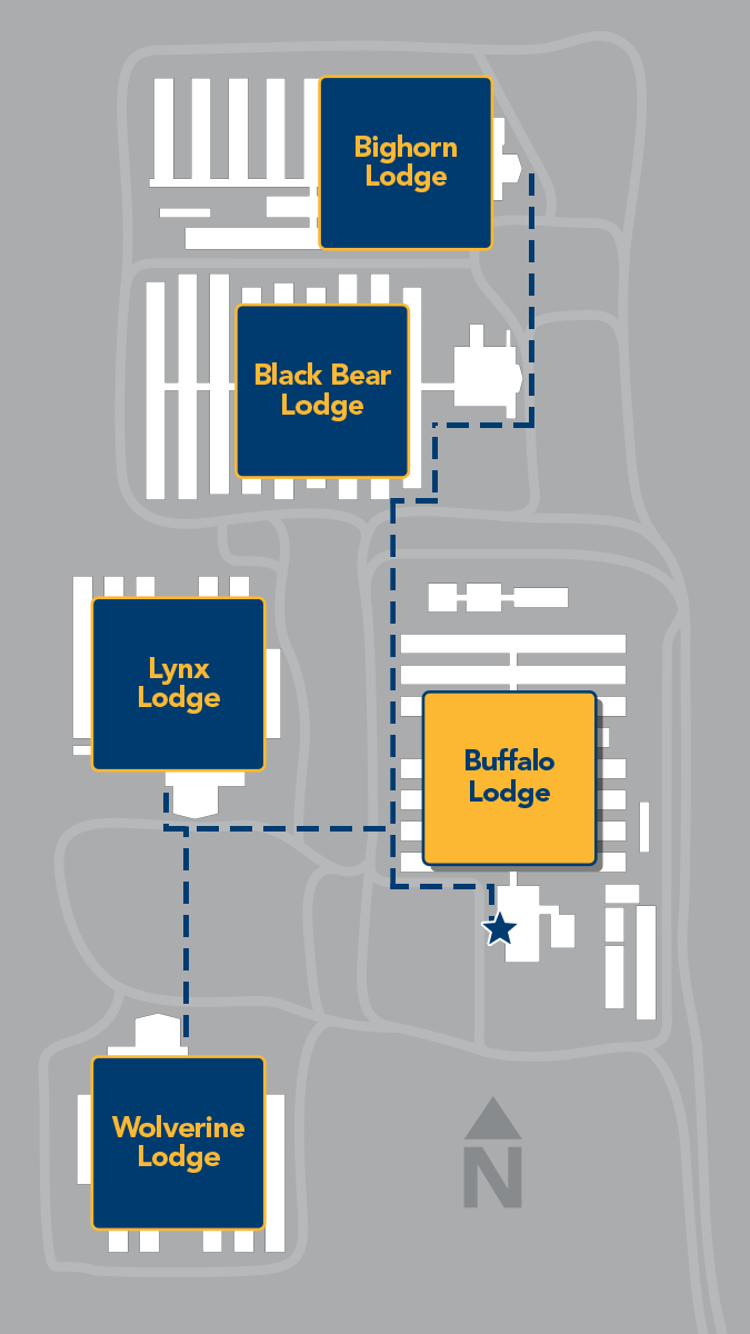 Buffalo Lounge Map
